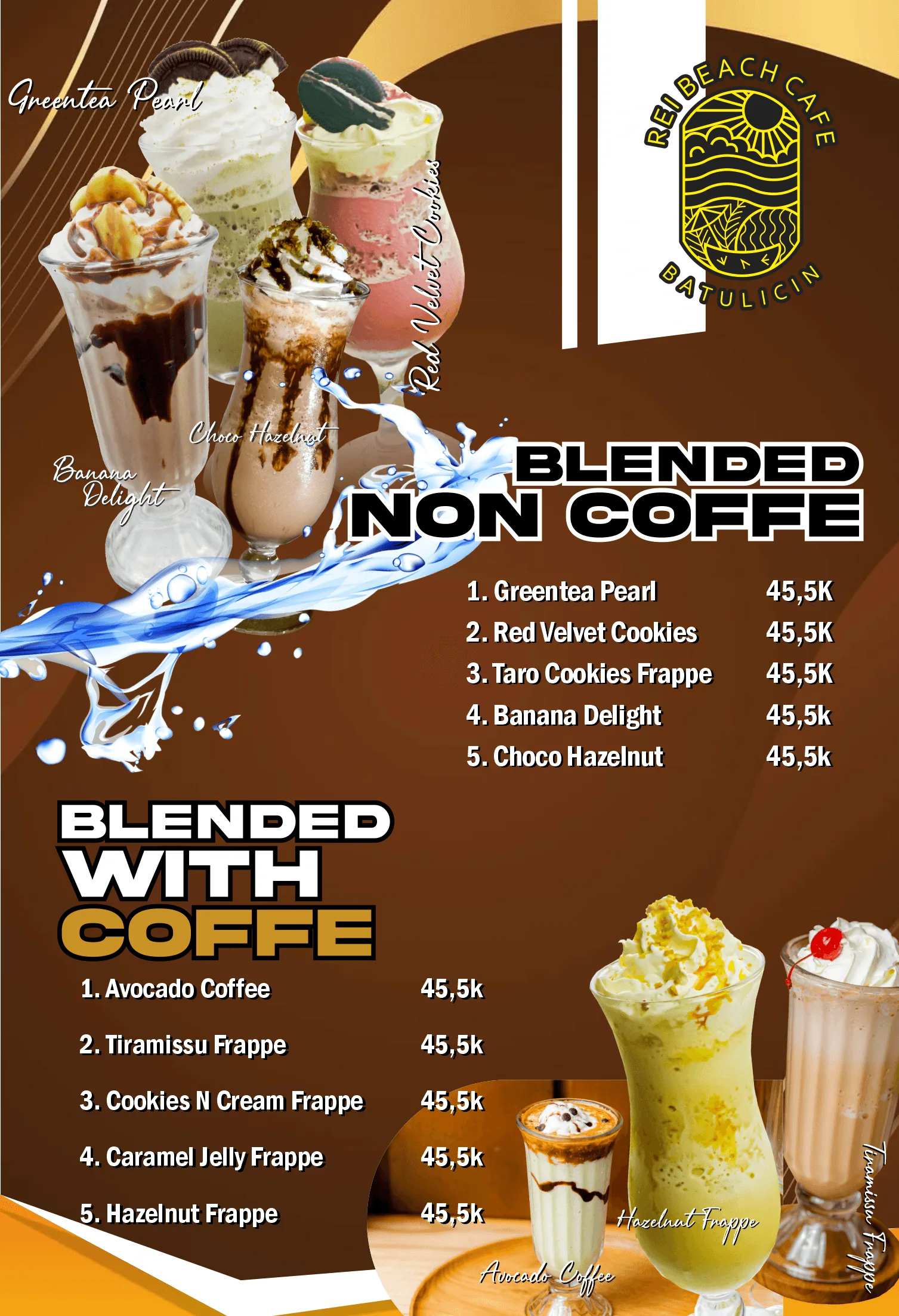 Menu REI BEACH CAFE 11