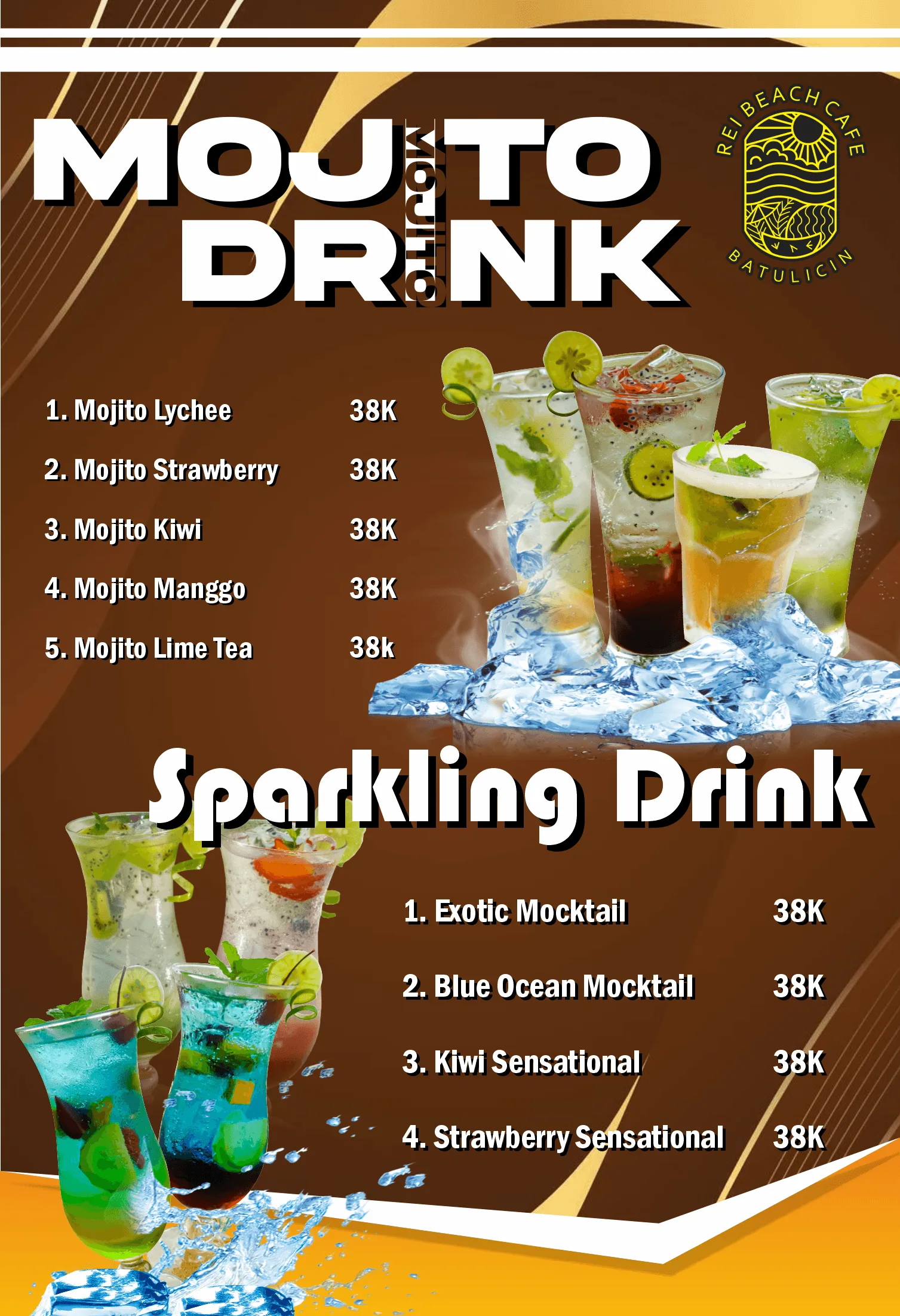 Menu REI BEACH CAFE 13