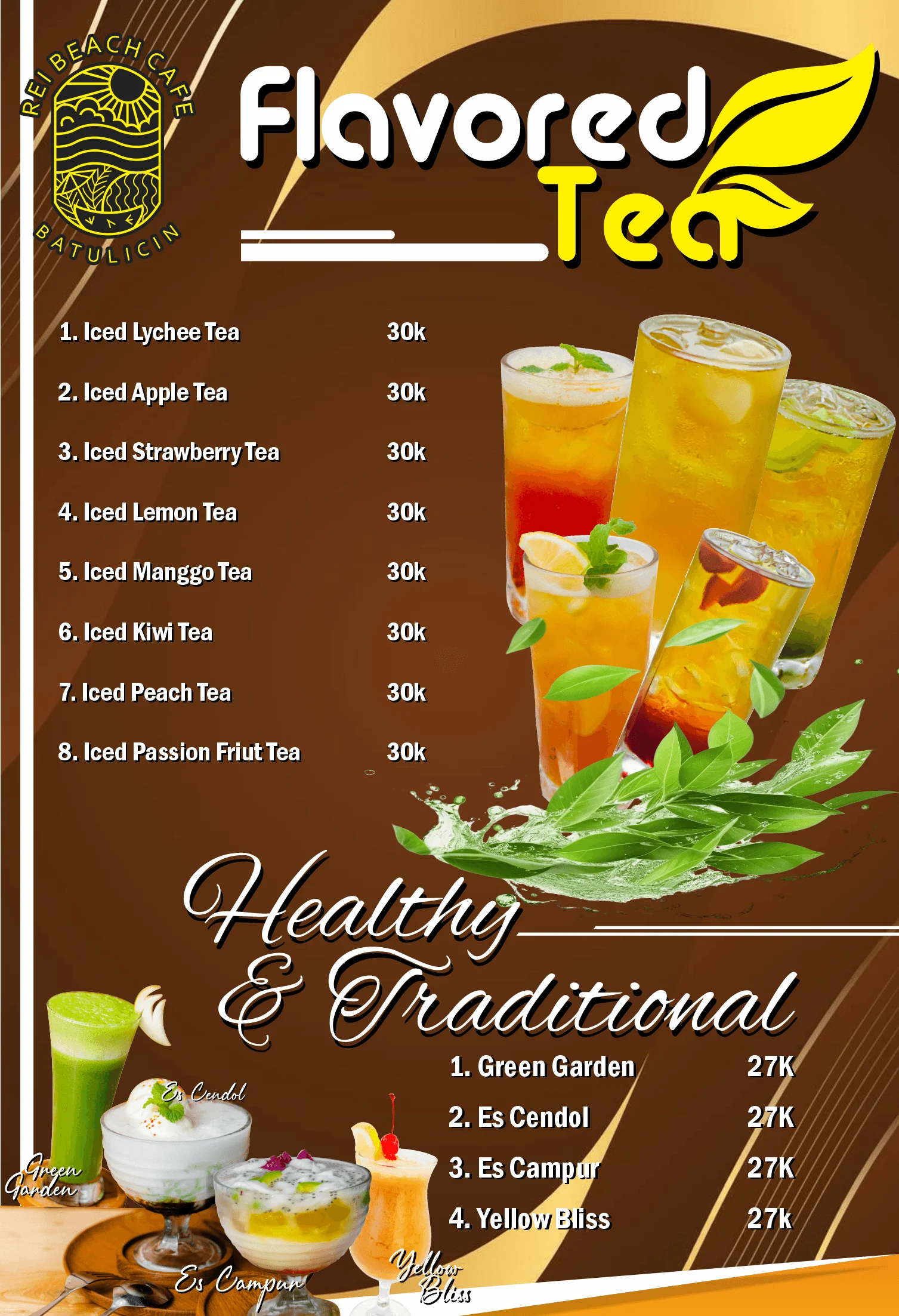 Menu REI BEACH CAFE 15