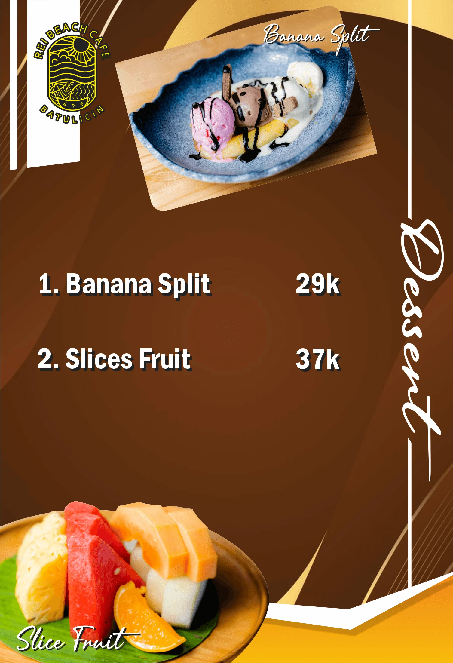 Menu REI BEACH CAFE 7