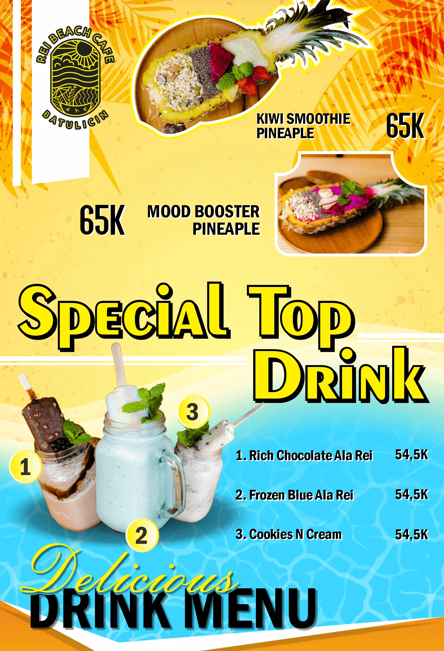 Menu REI BEACH CAFE 8