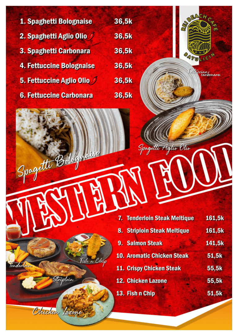 MENU REGULER 5